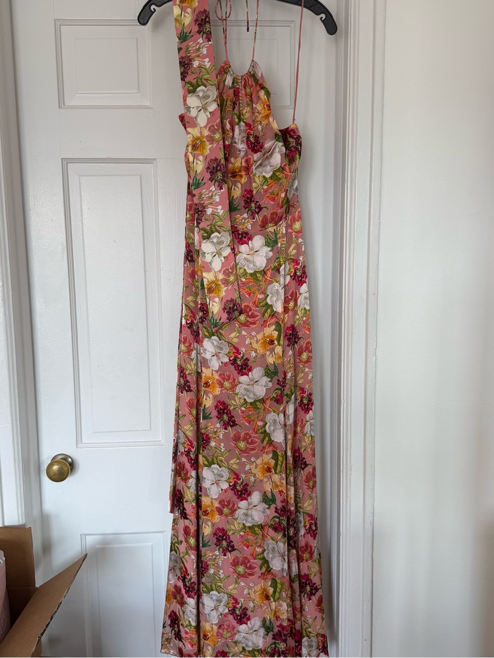 Alice + Olivia Dita Halter Silk Maxi Dress - Picture 8 of 13